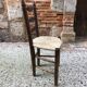 Brutalist straw chair