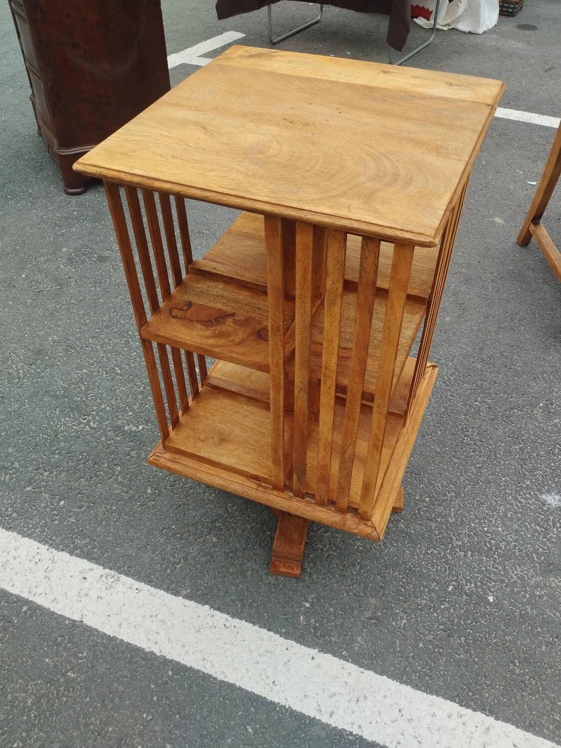 Beautiful antique vintage revolving bookcase