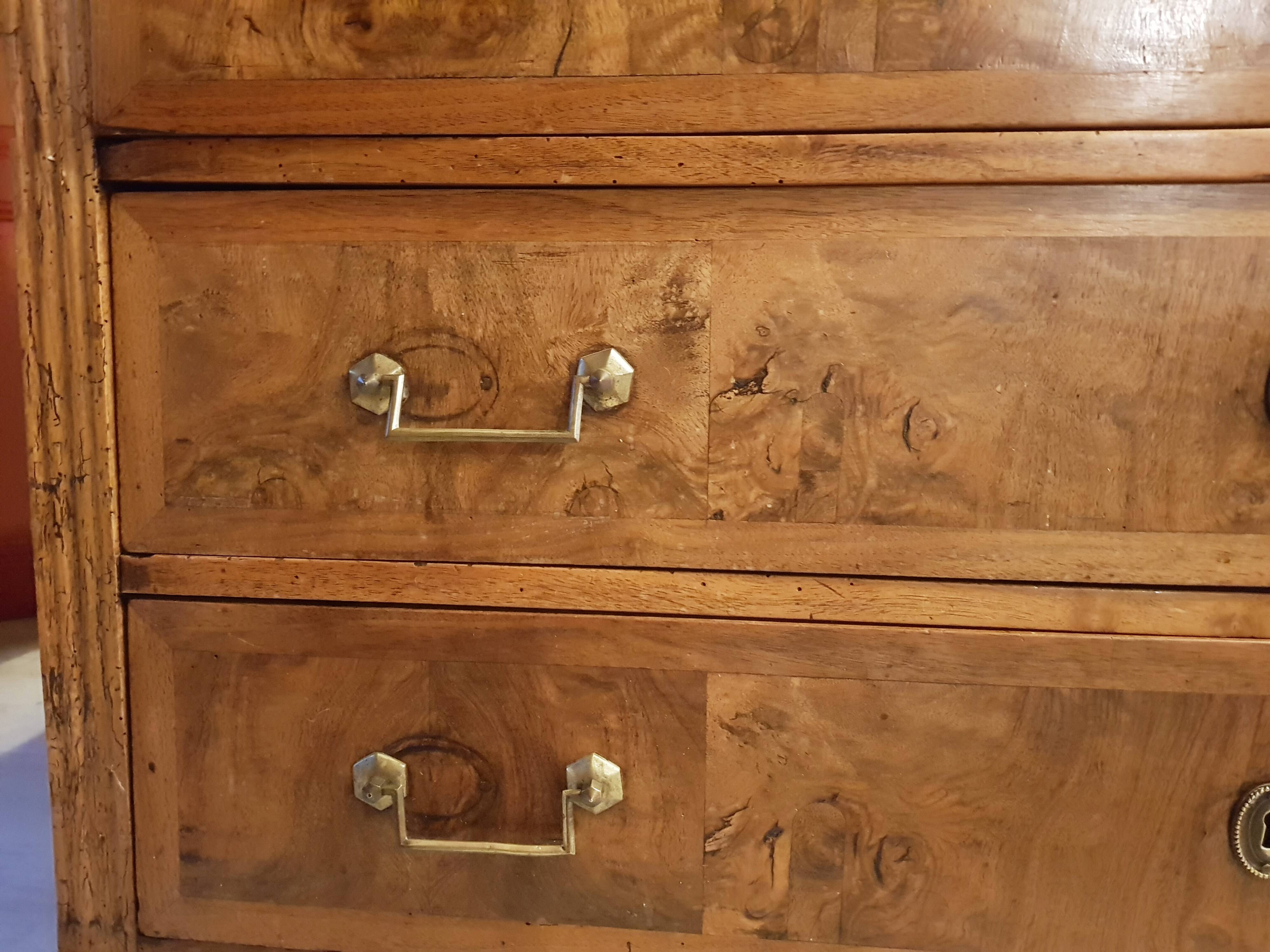Commode ancienne grande capacité - plateau en granit