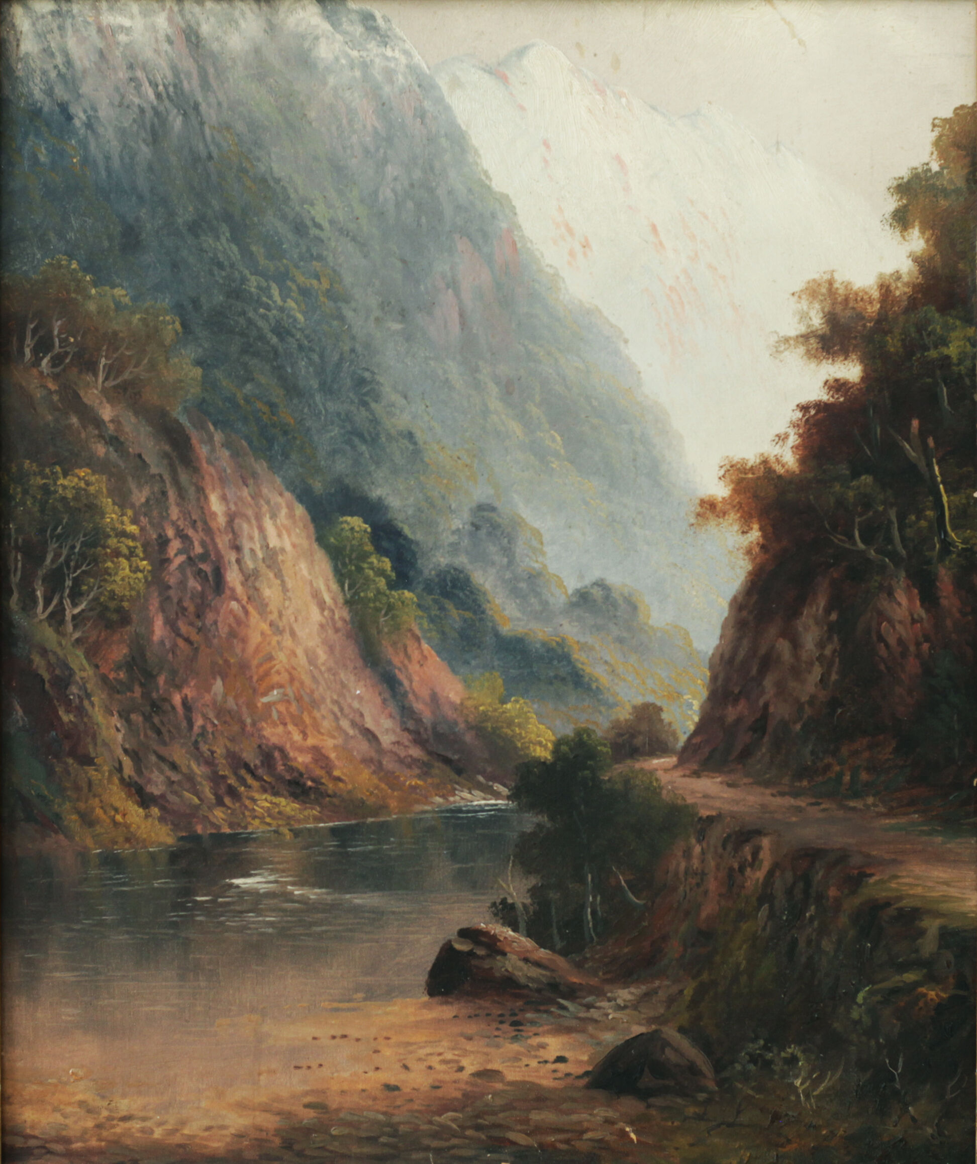 <Valle alpina>, peintre du 19ème siècle