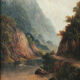 <Valle alpina>, peintre du 19ème siècle