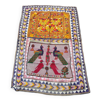 Ancienne Décoration Tribale brodée de perles , Rajasthan , Inde