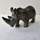 Paperweight Sculpture Zoomorphic Statuette in Stone Rhinoceros