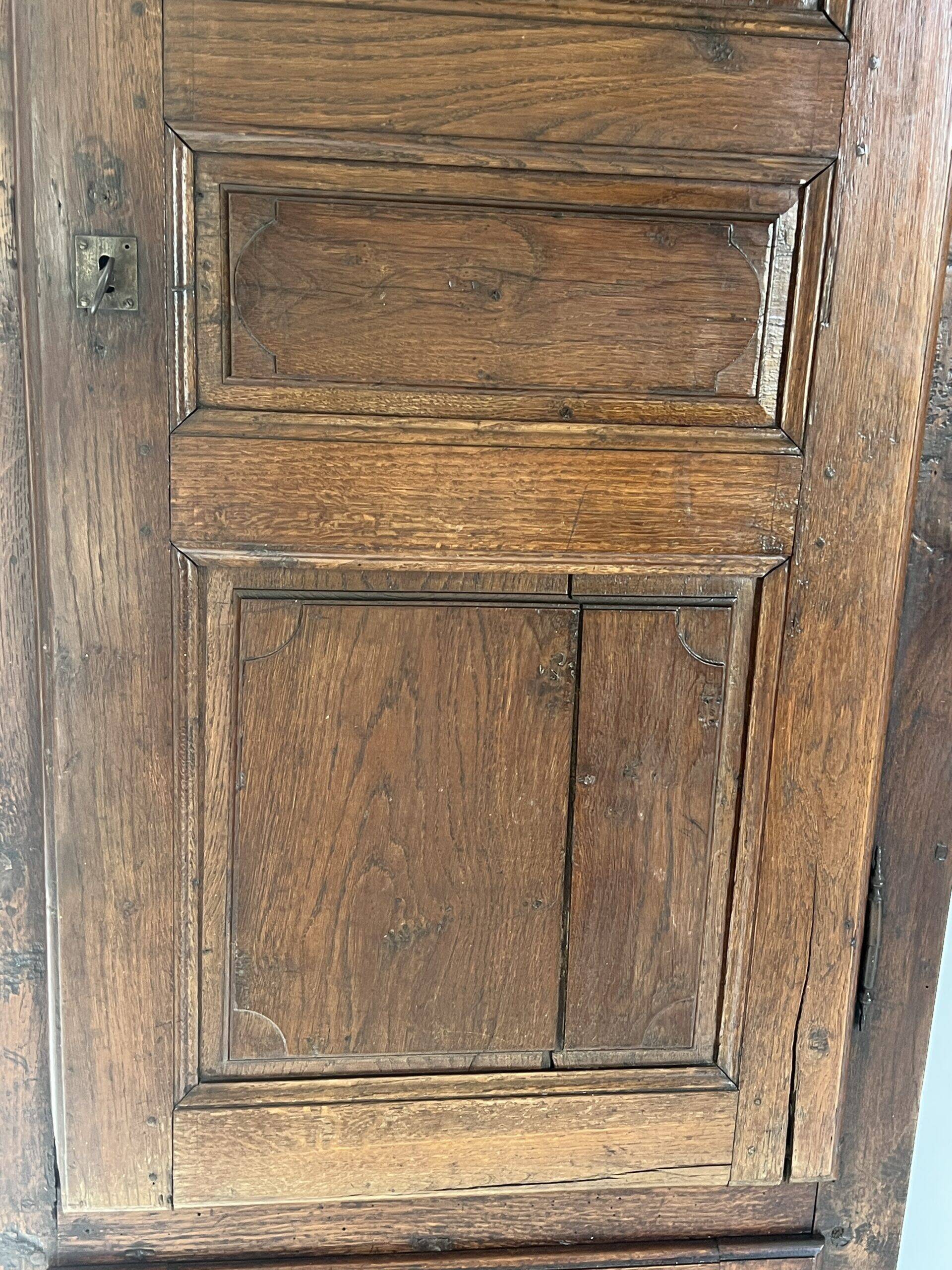Beautiful set of 19th century solid oak cupboard doors