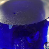 Sulphide / Paperweight THE DOLPHINS with blue background nº2