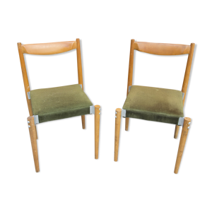Pair of upholstered chairs of Miroslav