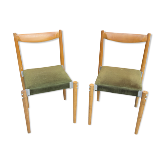 Pair of upholstered chairs of Miroslav Navratil