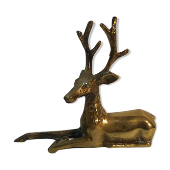 Golden vintage brass deer
