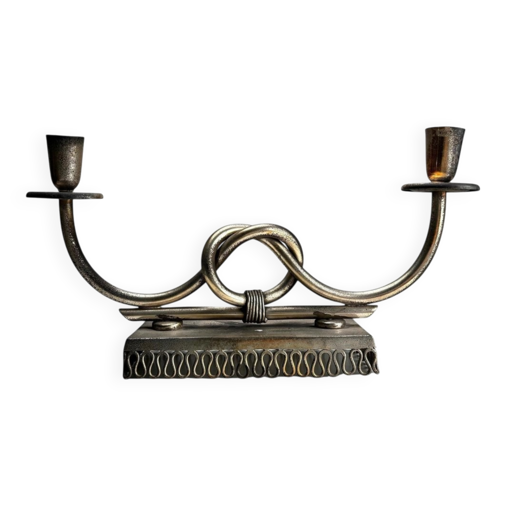 Mid-Century Metal Candleholder by Gio Ponti, Italy, 1950s