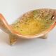 Empty ceramic pocket signed LB for Bernard Lecuyer fish shape 1960s