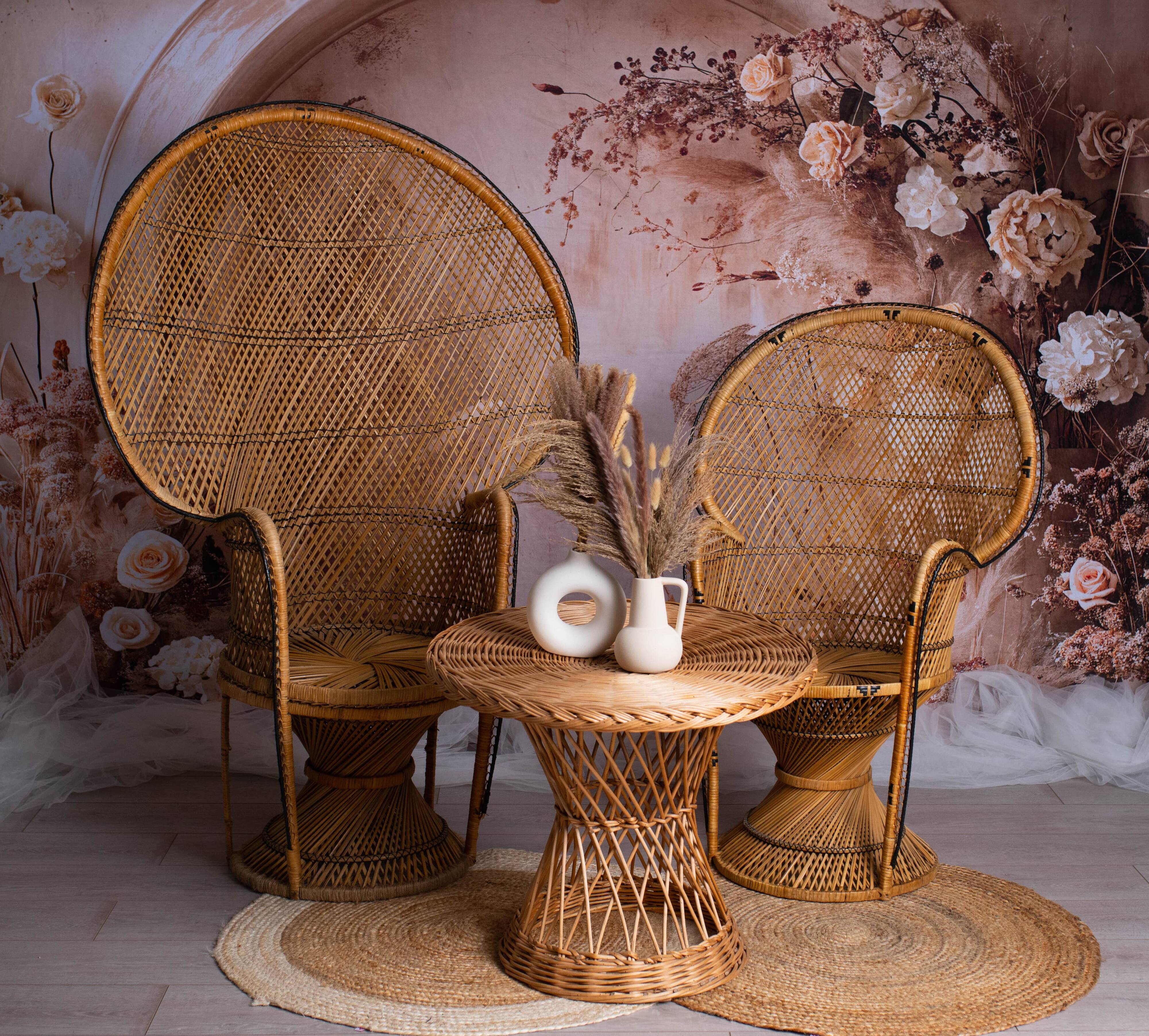 Emmanuelle rattan armchair