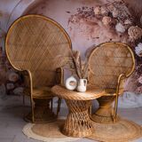 Emmanuelle rattan armchair