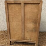 Vintage bedside table with compass legs