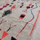 Handmade wool Berber rug 278x152cm
