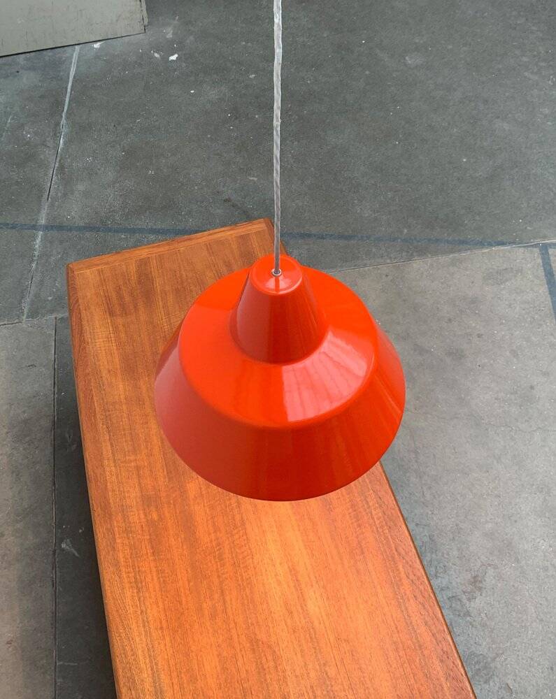 Suspensions Mid-Century danoise Emaille Amatur de Louis Poulsen, années 1960, lot de 3