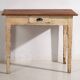 Antique white solid wood table (c.1920) #8