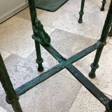 Bronze stool in the spirit of Giacometti.