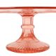Art Deco Pink Cake Dish Rosaline Depression Glass Verrerie Scailmont