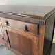 Antique English Jacobean Revival Oak Buffet Sideboard 1925–1935