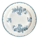 Léon Graves round dish in blue ironstone, "Anemones" service