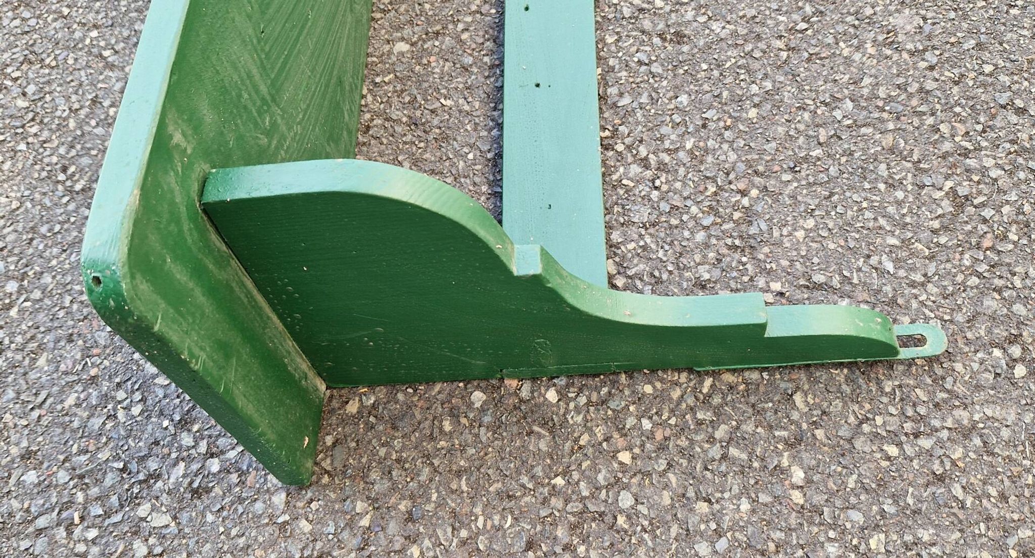 Vintage green shelf