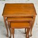 3 Louis XV solid wood nesting coffee tables