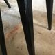 Set of 4 vintage brutalist chairs in beech 1960's
