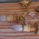 Anciennes appliques en bronze et cristal