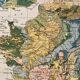 Old geological map of france from 1897