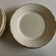 Set of 10 plates 1960 Villeroy & Boch ivory faience with gadroons