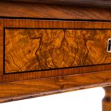 Walnut desk, Northern Europe, circa 1900. After restoration.