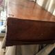 Vintage suitcase in indoor leather light khaki fabric