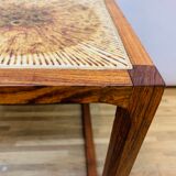 1960s aksel kjersgaard rosewood tiled coffee table