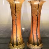 Paire de vases signés Legras