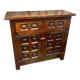 Brutalist geometric carved Spanish sideboard