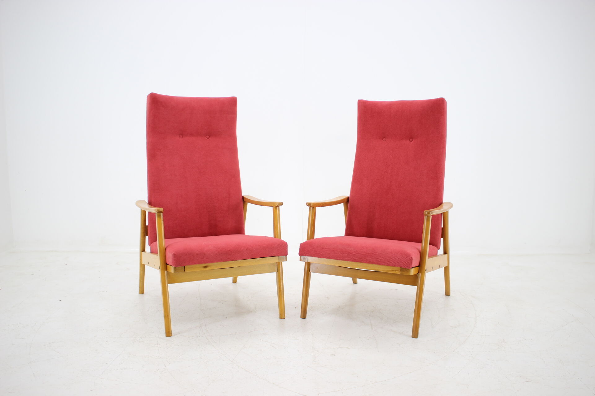Set of two adjustable armchairs, Thon, 1970