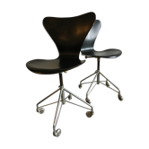 Chaises de bureau 3117 par Arne Jacobsen pour Fritz Hansen