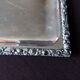 Silver metal tray with GANDAIS punch