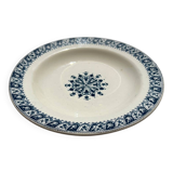 Vintage deep plate in Salins ironstone