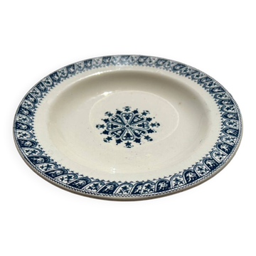 Vintage deep plate in Salins ironstone