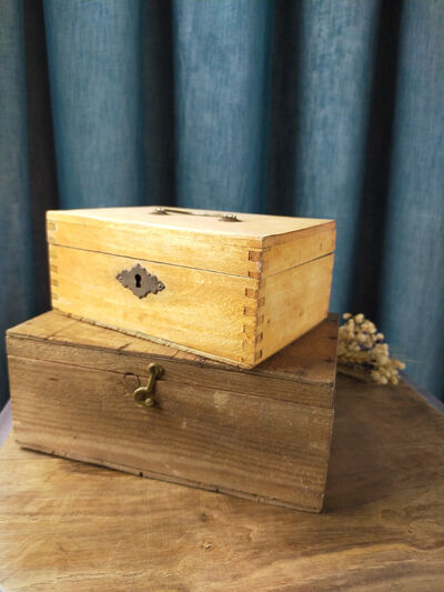Two wooden boxes
