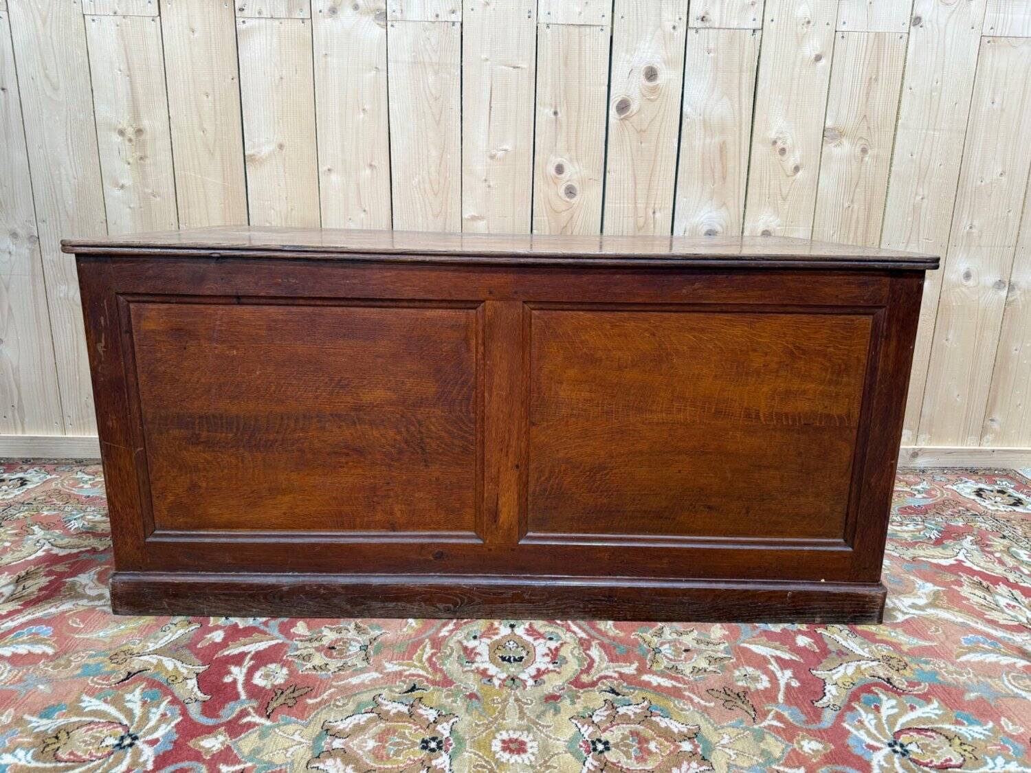 Solid oak shop counter