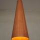 'Conus' pendant lamp in pine by Jørgen Wolff