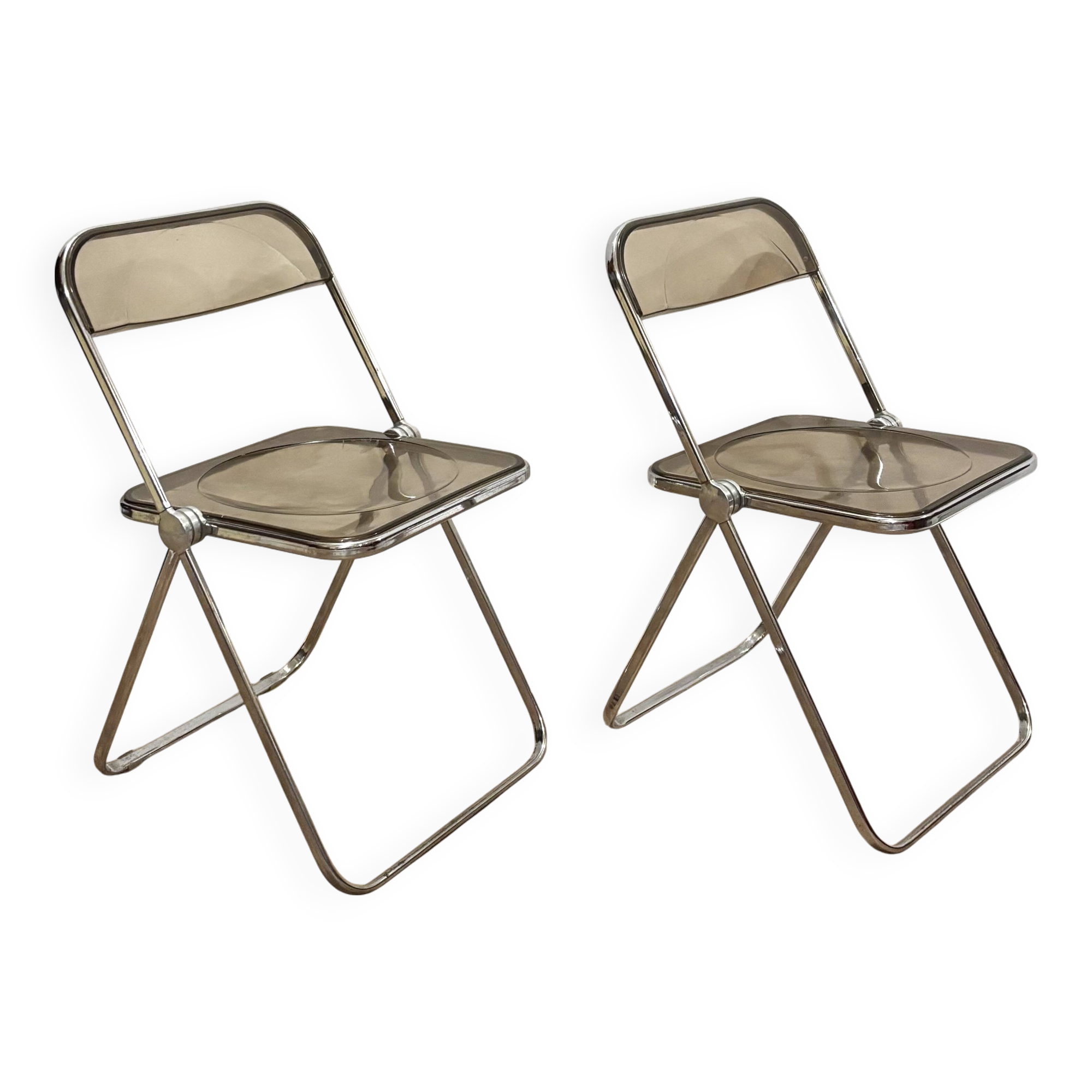Paire de chaises Plia Castelli années 70