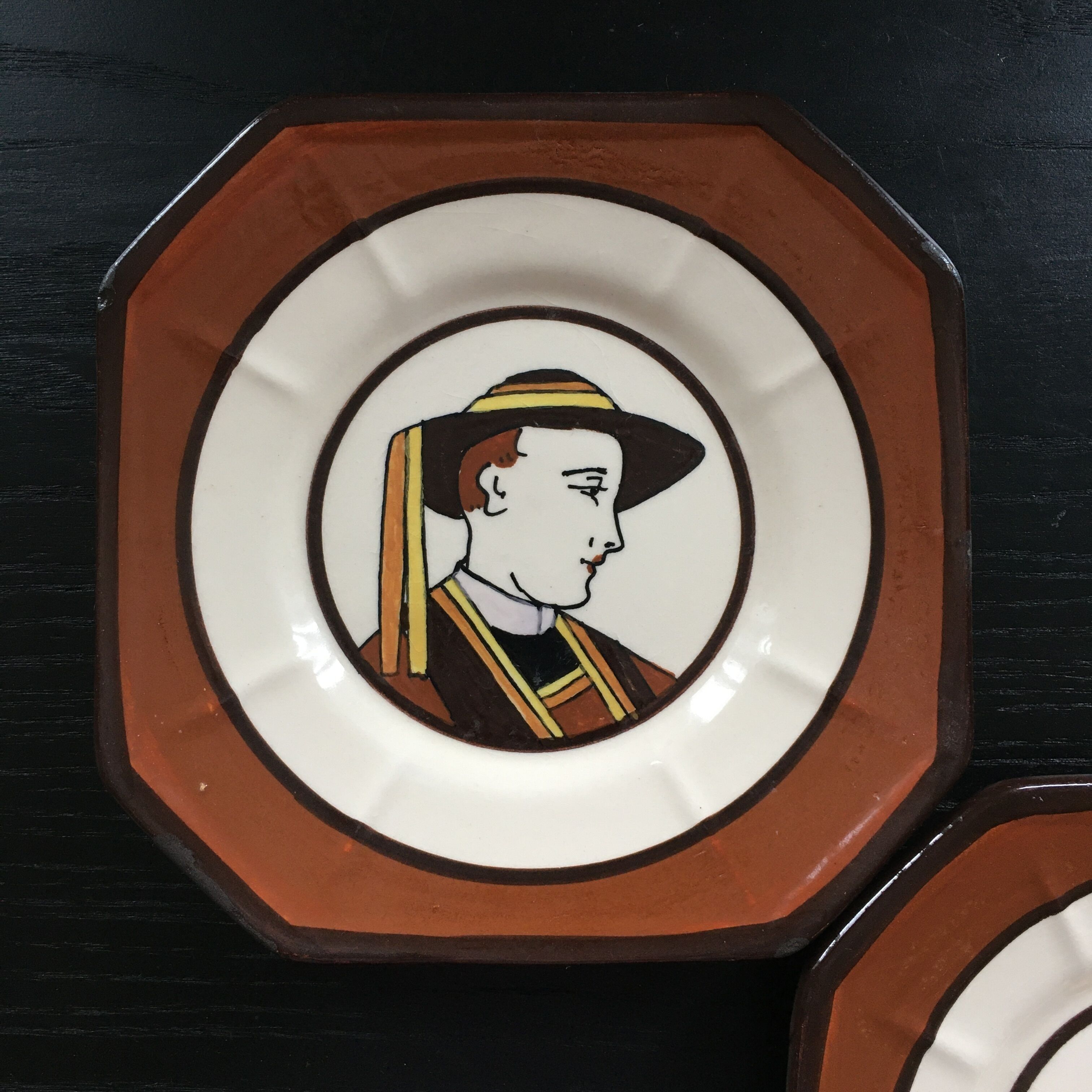 Pair of HB Quimper plates