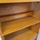 Vintage oak storage bookshelf from the 1960s.