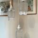 Set of 3 Refurbished Textured Glass Pendant Lights 1970s – Mid-Century