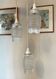 Set of 3 Refurbished Textured Glass Pendant Lights 1970s – Mid-Century