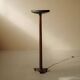 Art Deco floor lamp in mahogany and metal, 1930s