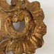 Miroir en bois doré style baroque Louis XIV, 39x67 cm